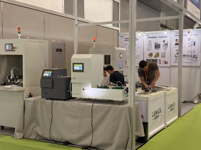 Lanneas precision connector automation processing equipment on display